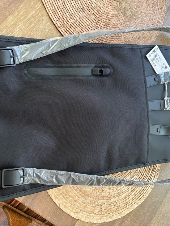 BLACK RAINS BACKPACK MADE FROM WATER-RESISTANT COATED FABRIC main image 5